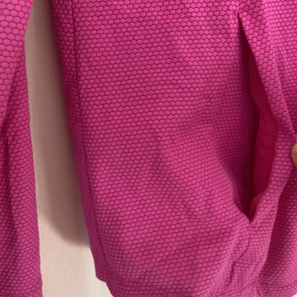 Tommy Bahama Active women’s hot pink fuschia 1/2 zip performance top Sz L - Picture 5 of 10